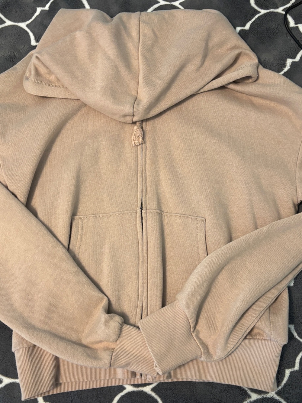 SO Women's Teddy Hoodie in Light Beige